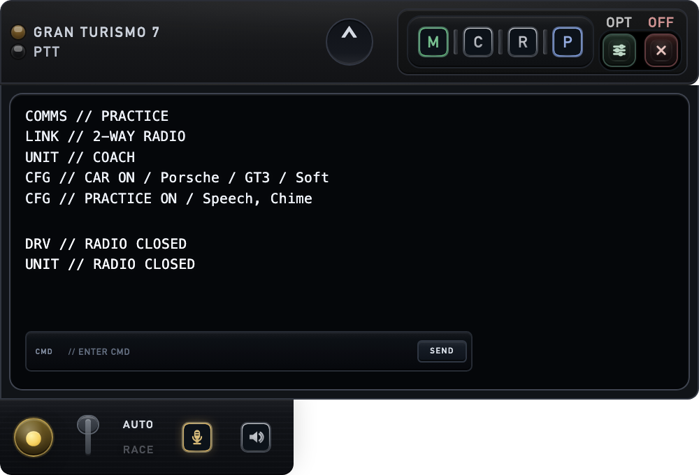 Lapilot radio log display